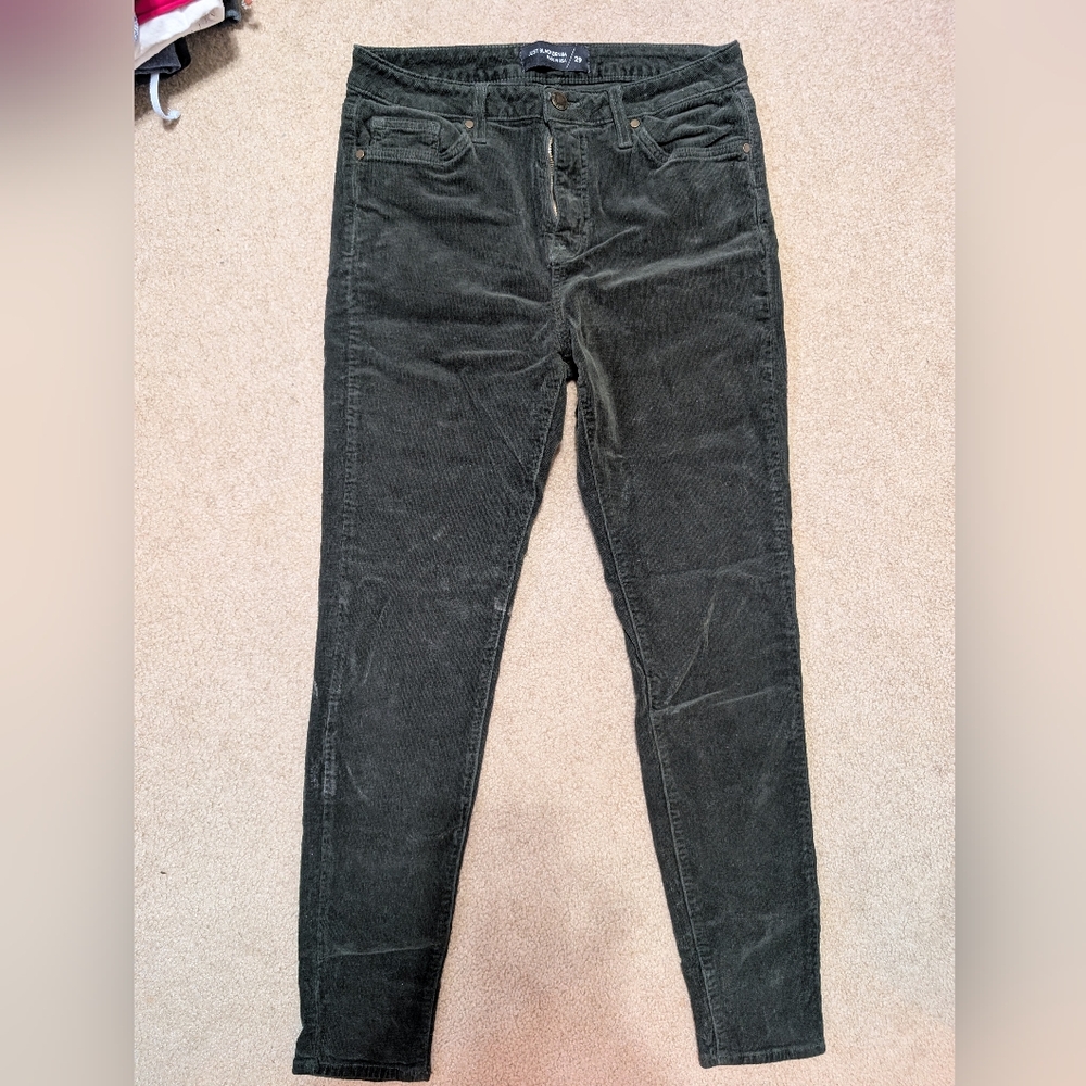 Dark Olive Corduroy Jeans